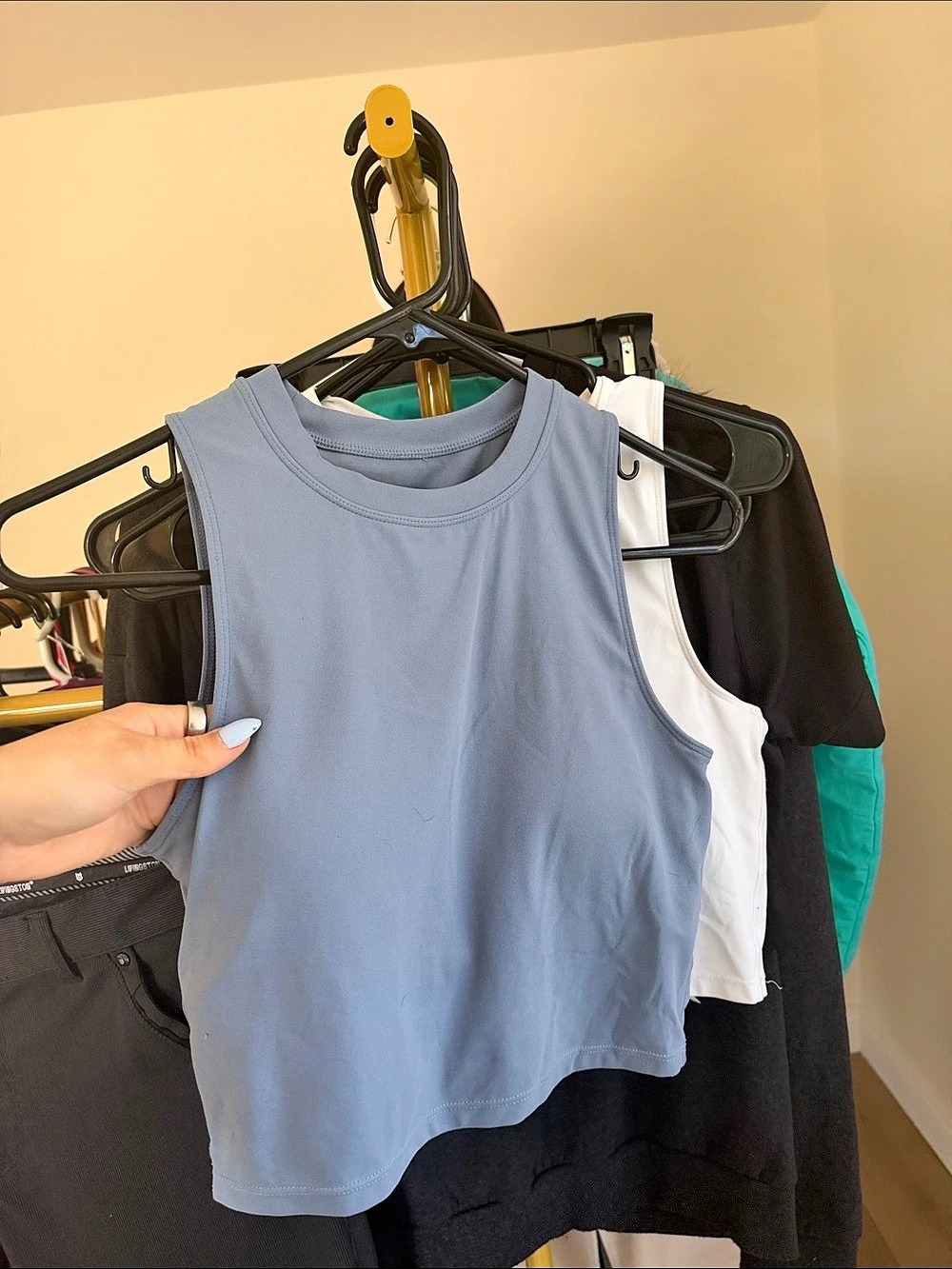 Crop Tank Top Blue